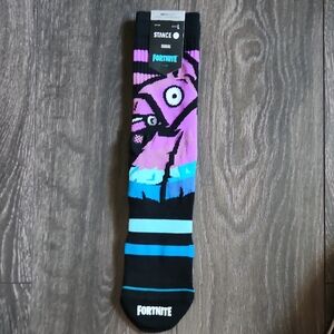 Stance Men's Black and Blue Fortnite Socks